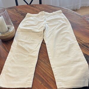 Banana Republic Cream Straight Fit Pants